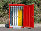 Opslag container gasflessen